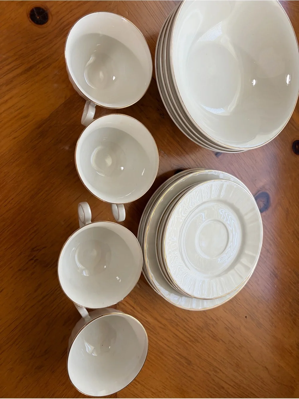 White Porcelain 14-Piece Dining Set - Classic White